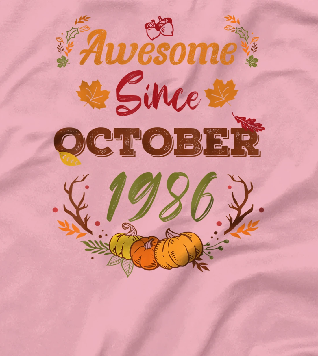 36 Years Old, Awesome Since October 1986 shirt, 36th year T-Shirt, Women T-Shirt