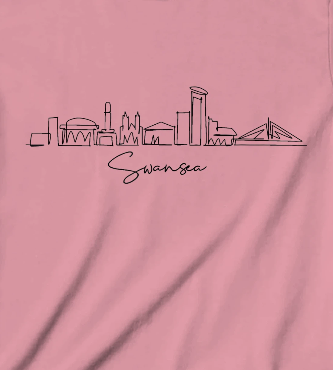 city skyline travel souvenir tourist Swansea Arizona T-Shirt, Kid T-Shirt and Women T-Shirt