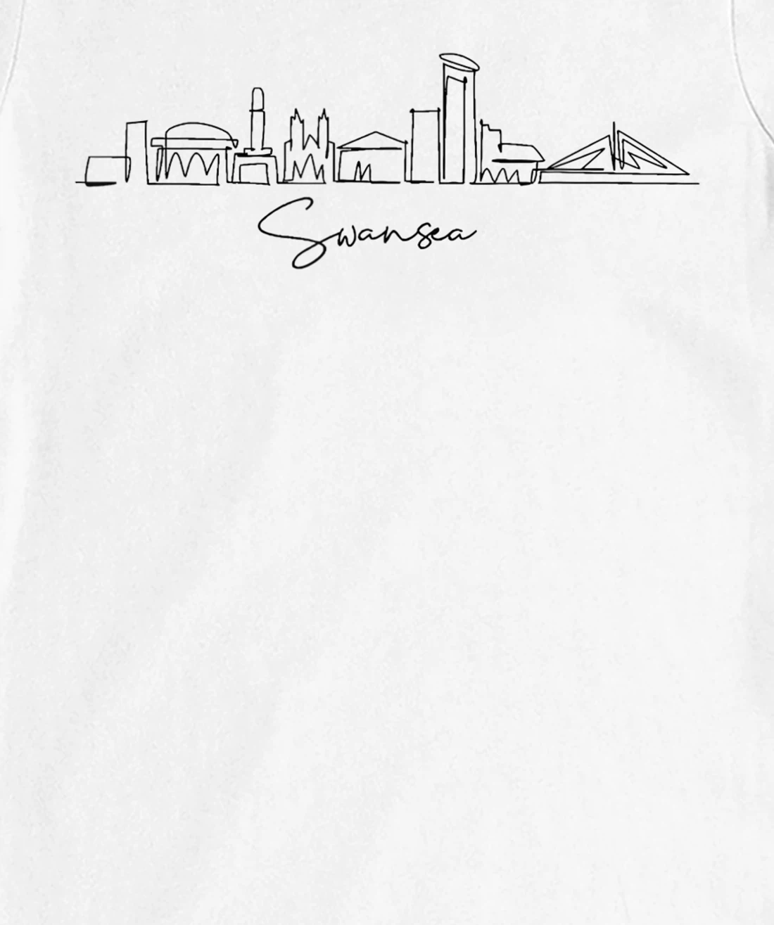 city skyline travel souvenir tourist Swansea Arizona T-Shirt, Kid T-Shirt and Women T-Shirt