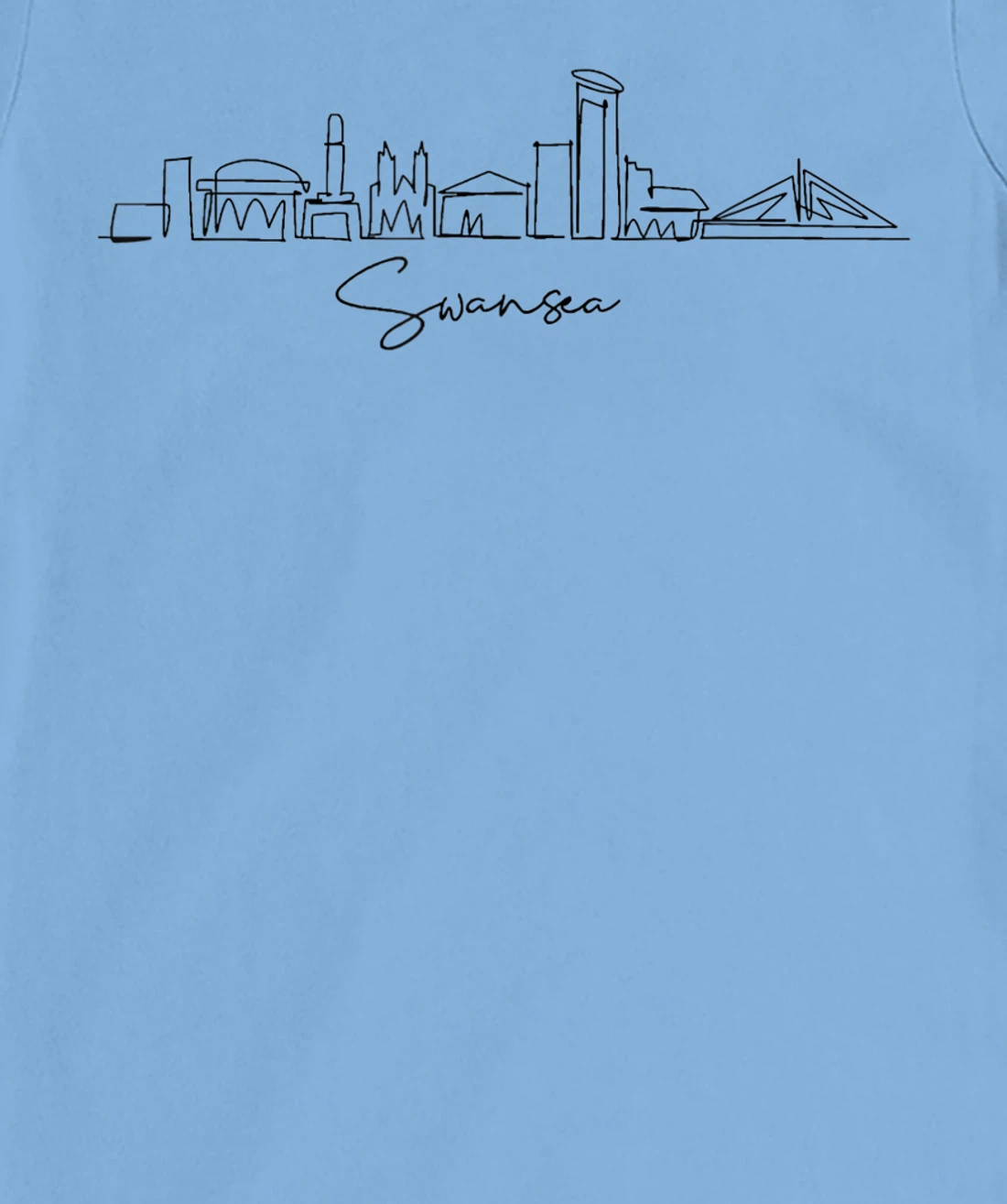 city skyline travel souvenir tourist Swansea Arizona T-Shirt, Kid T-Shirt and Women T-Shirt