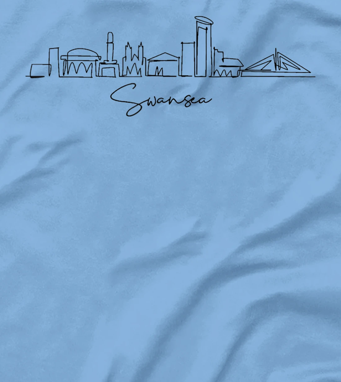 city skyline travel souvenir tourist Swansea Arizona T-Shirt, Kid T-Shirt and Women T-Shirt