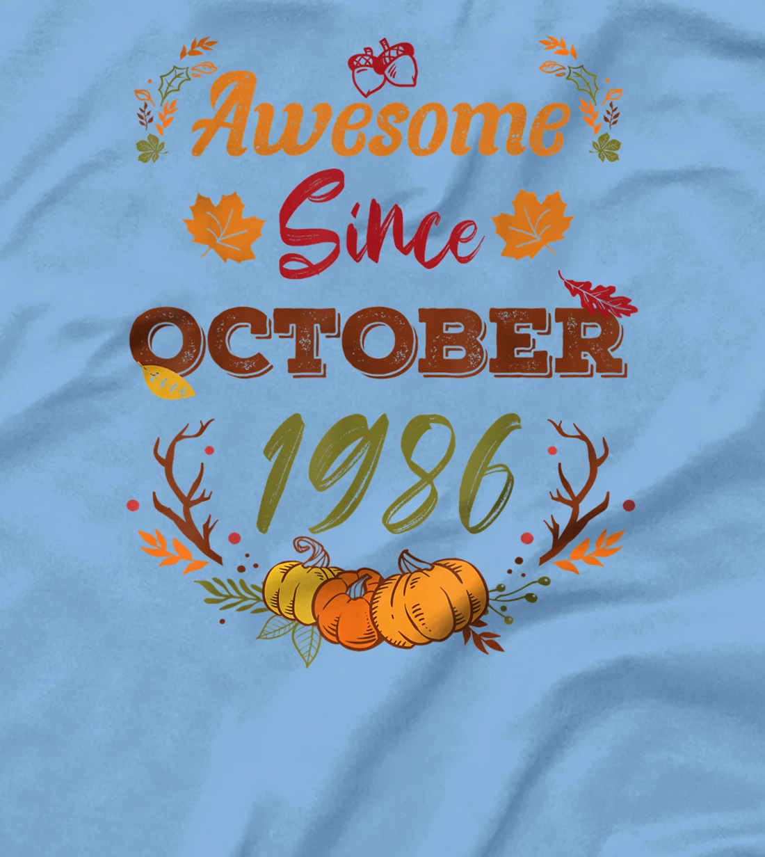 36 Years Old, Awesome Since October 1986 shirt, 36th year T-Shirt, Women T-Shirt