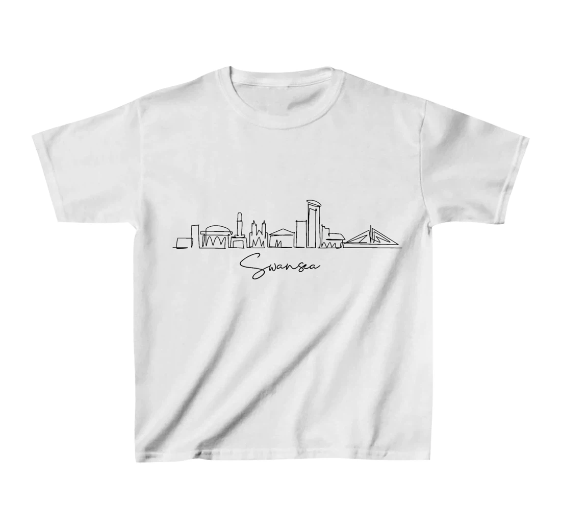 city skyline travel souvenir tourist Swansea Arizona T-Shirt, Kid T-Shirt and Women T-Shirt