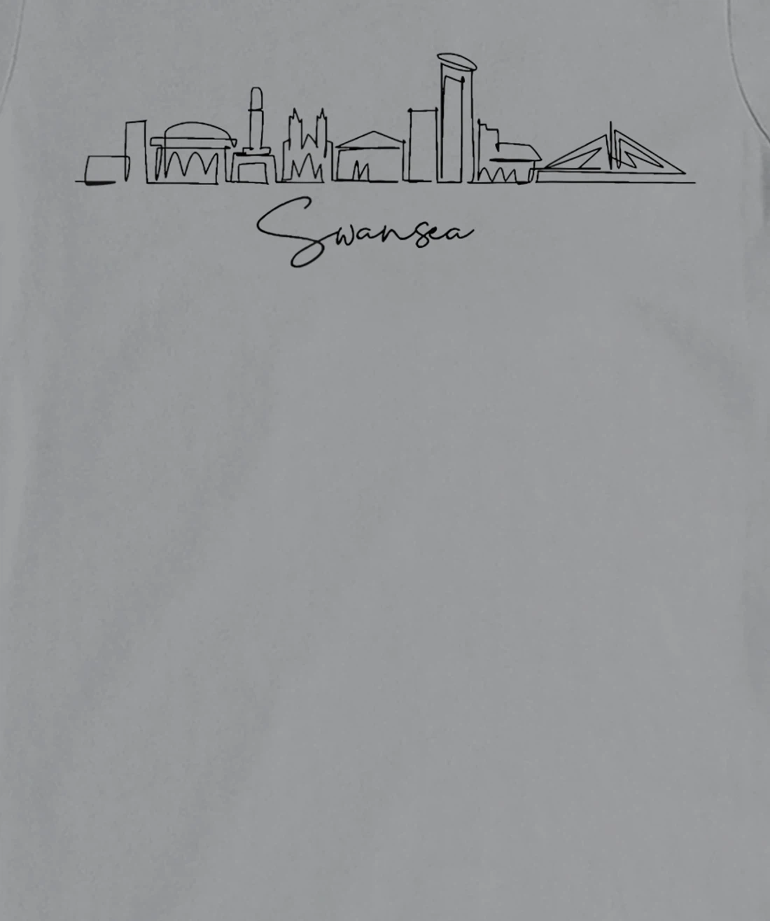 city skyline travel souvenir tourist Swansea Arizona T-Shirt, Kid T-Shirt and Women T-Shirt