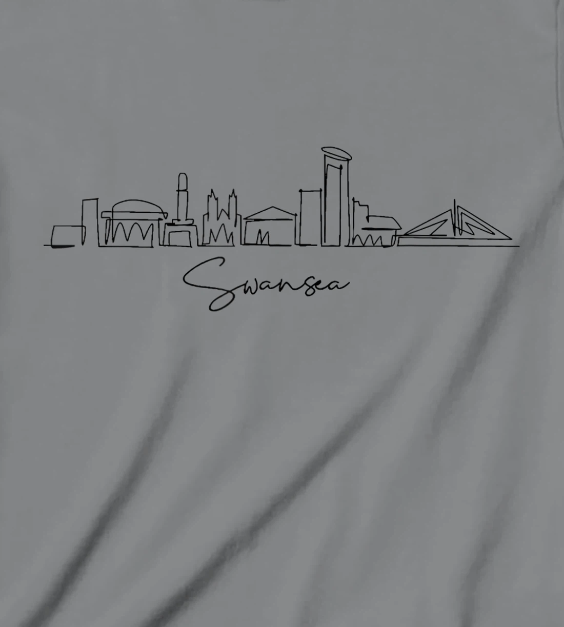 city skyline travel souvenir tourist Swansea Arizona T-Shirt, Kid T-Shirt and Women T-Shirt