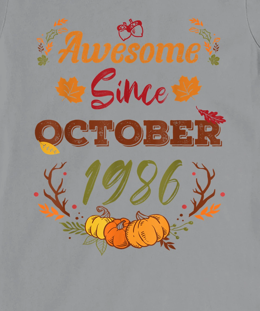 36 Years Old, Awesome Since October 1986 shirt, 36th year T-Shirt, Women T-Shirt