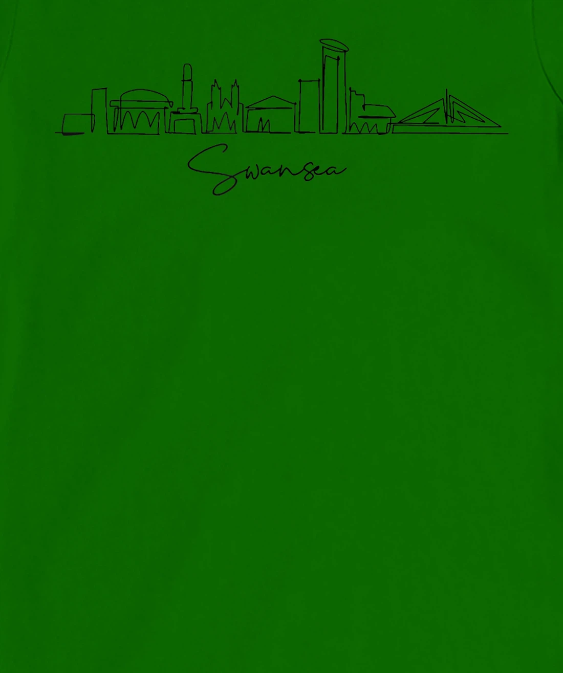 city skyline travel souvenir tourist Swansea Arizona T-Shirt, Kid T-Shirt and Women T-Shirt