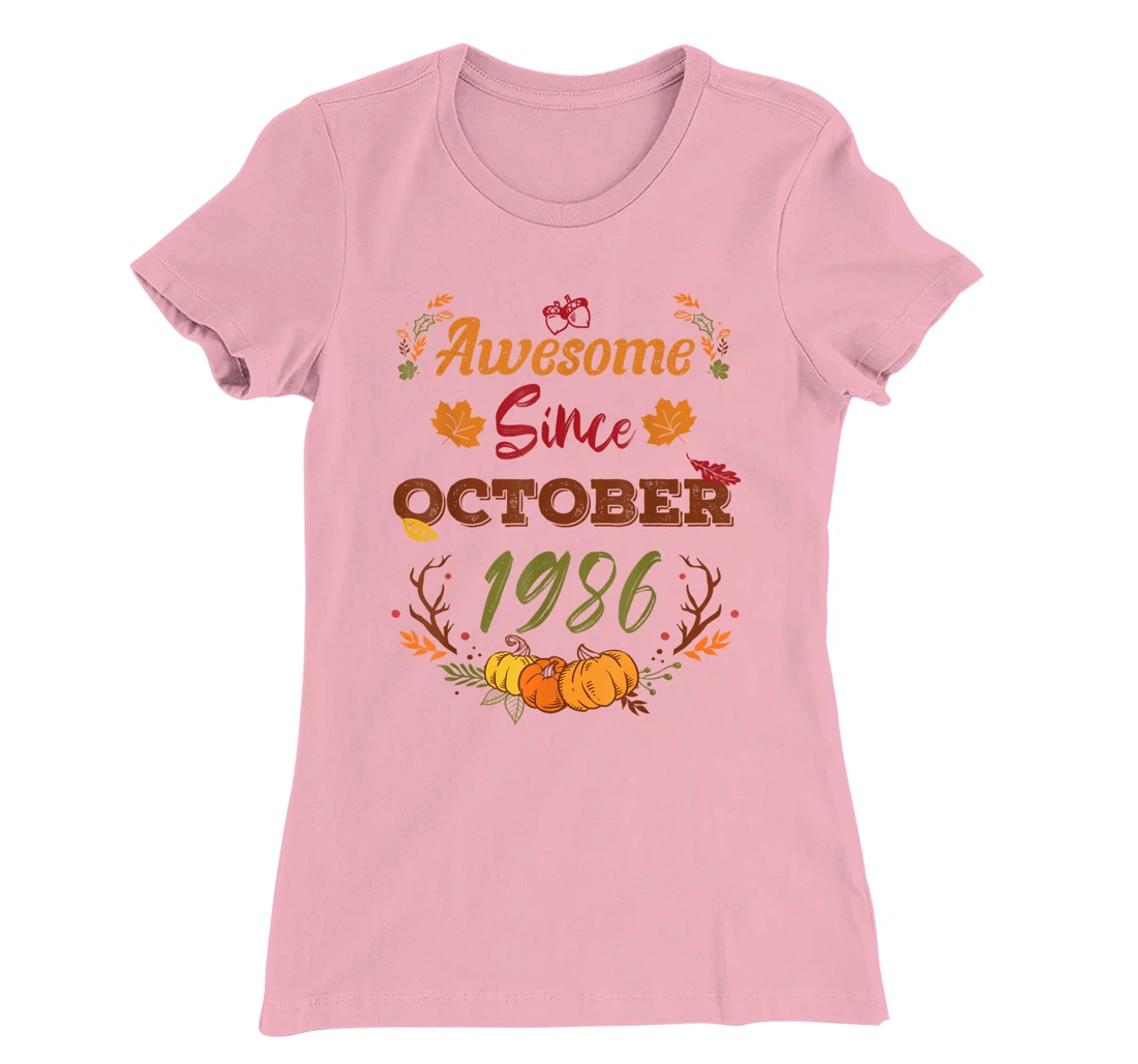 36 Years Old, Awesome Since October 1986 shirt, 36th year T-Shirt, Women T-Shirt