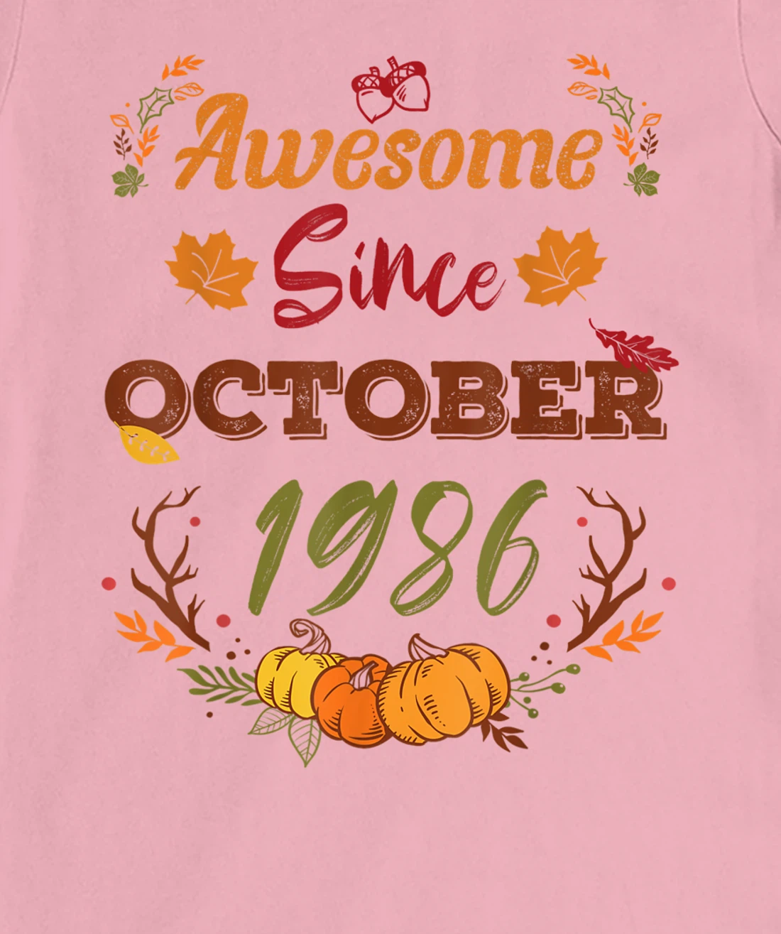 36 Years Old, Awesome Since October 1986 shirt, 36th year T-Shirt, Women T-Shirt