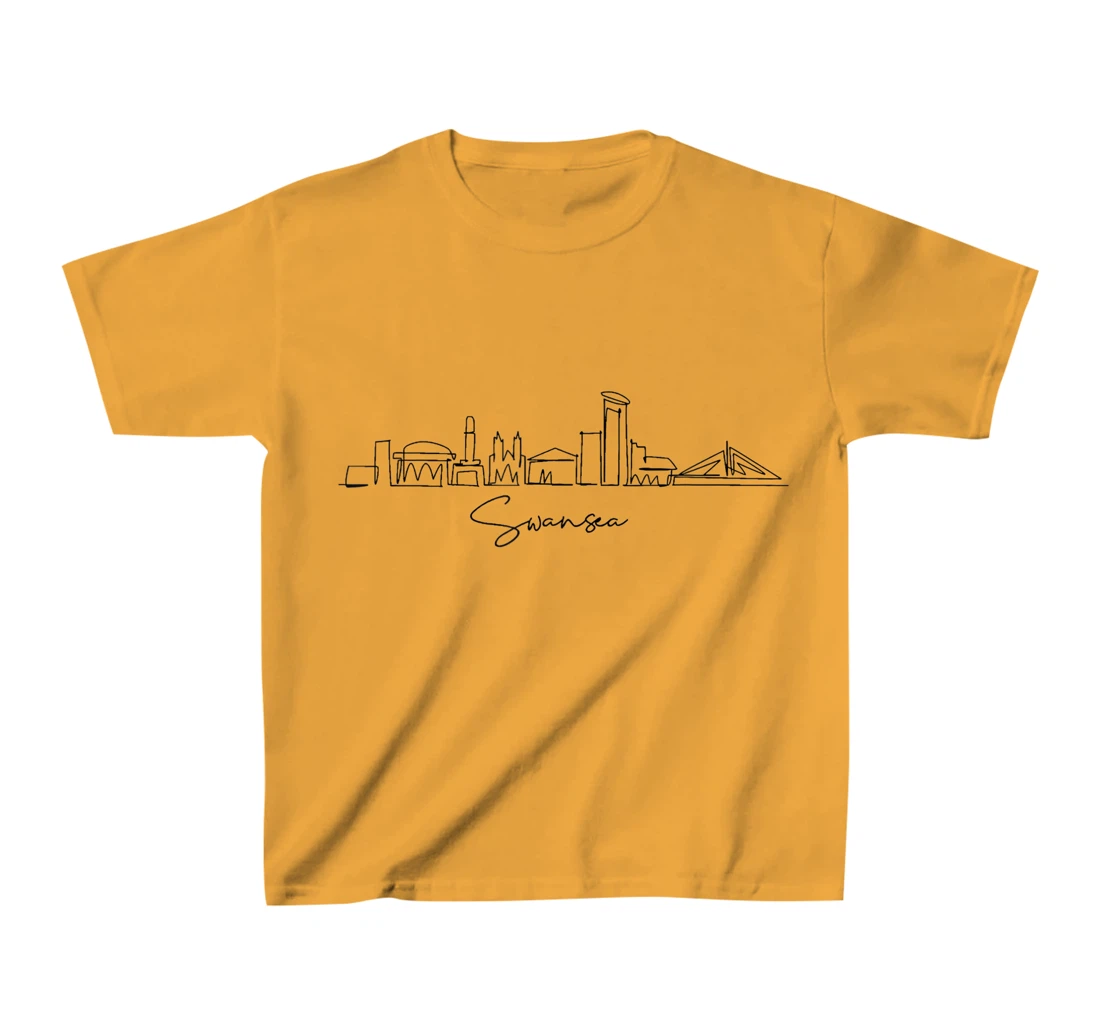 city skyline travel souvenir tourist Swansea Arizona T-Shirt, Kid T-Shirt and Women T-Shirt