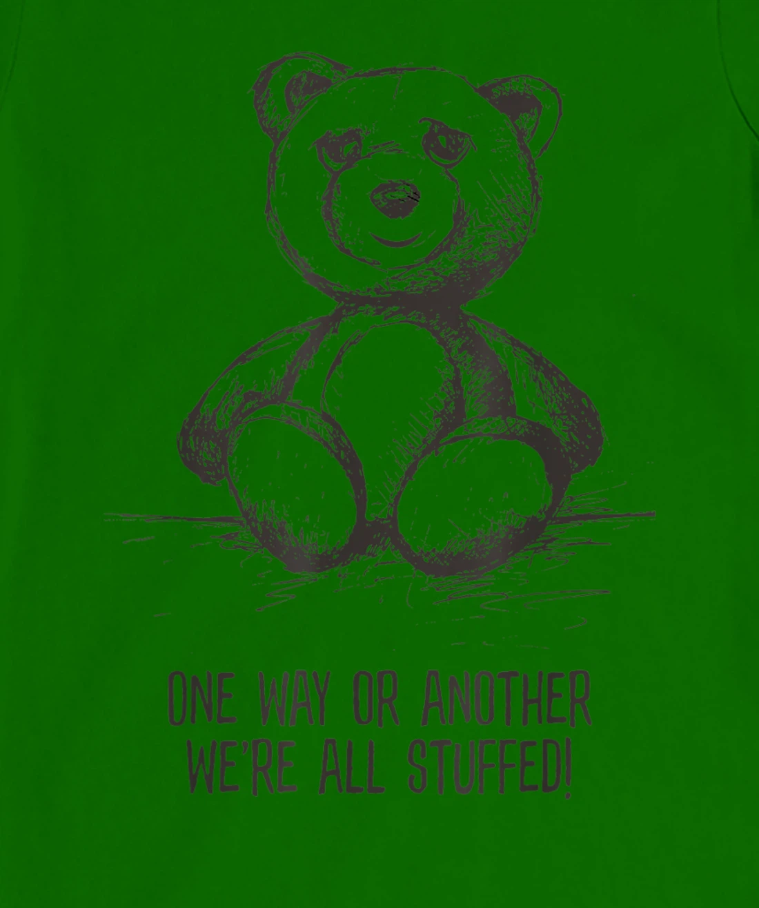 We're all stuffed funny teddy political humor hipster bear T-Shirt, Women T-Shirt