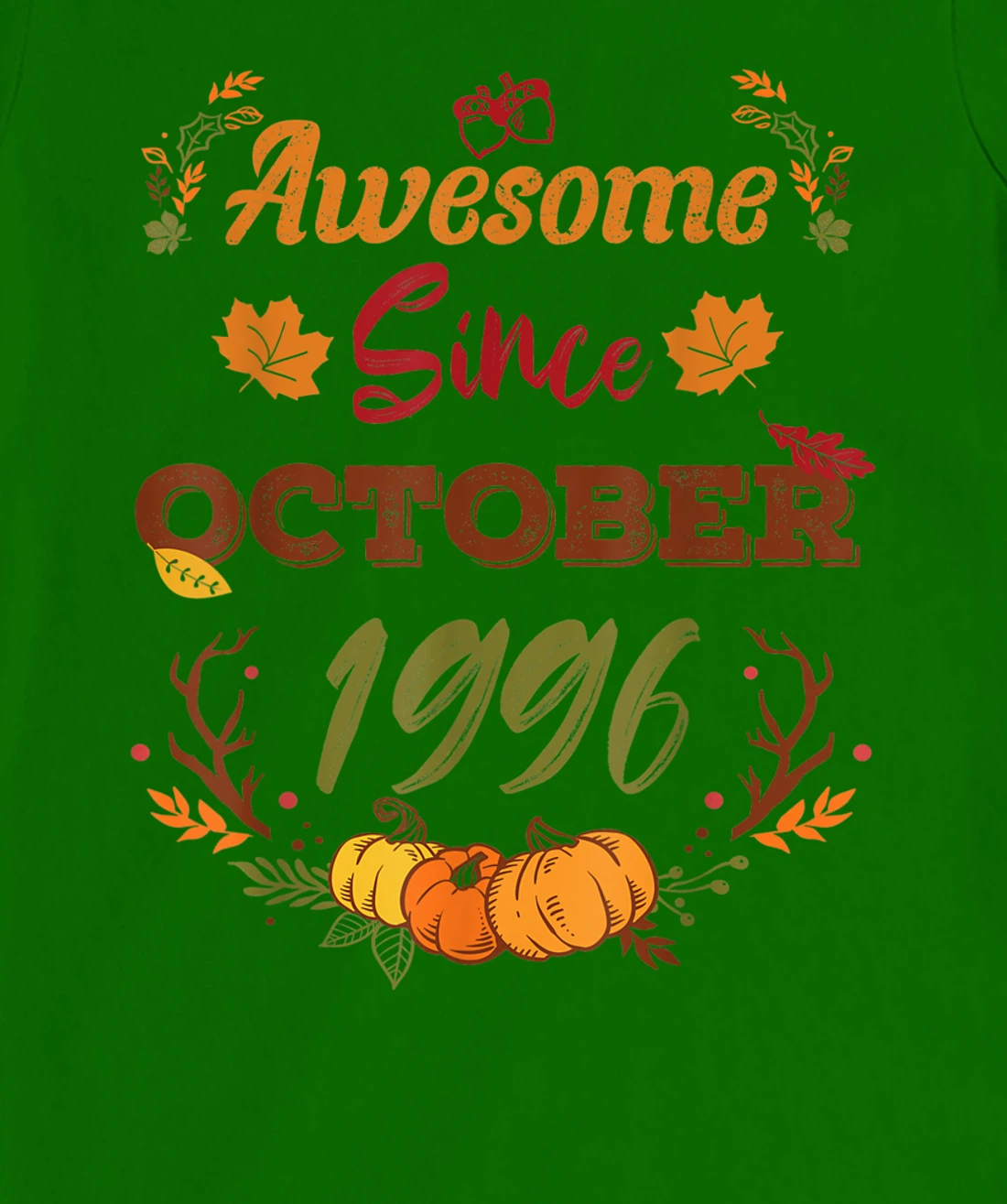26 Years Old, Awesome Since October 1996 shirt, 26th year T-Shirt, Women T-Shirt