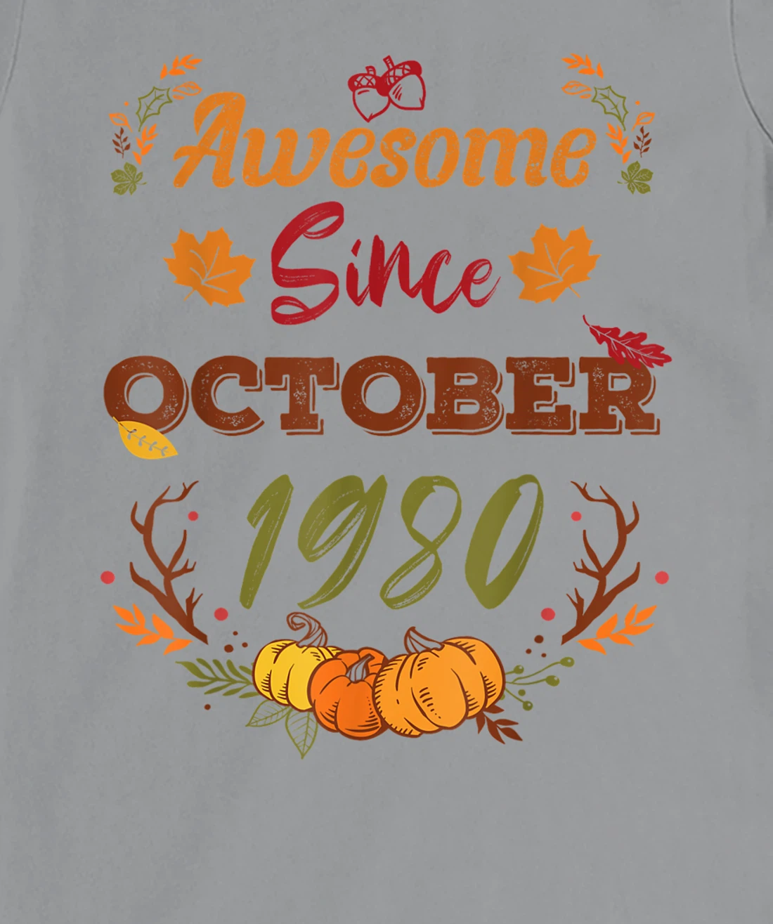 42 Years Old, Awesome Since October 1980 shirt, 42nd year T-Shirt, Women T-Shirt