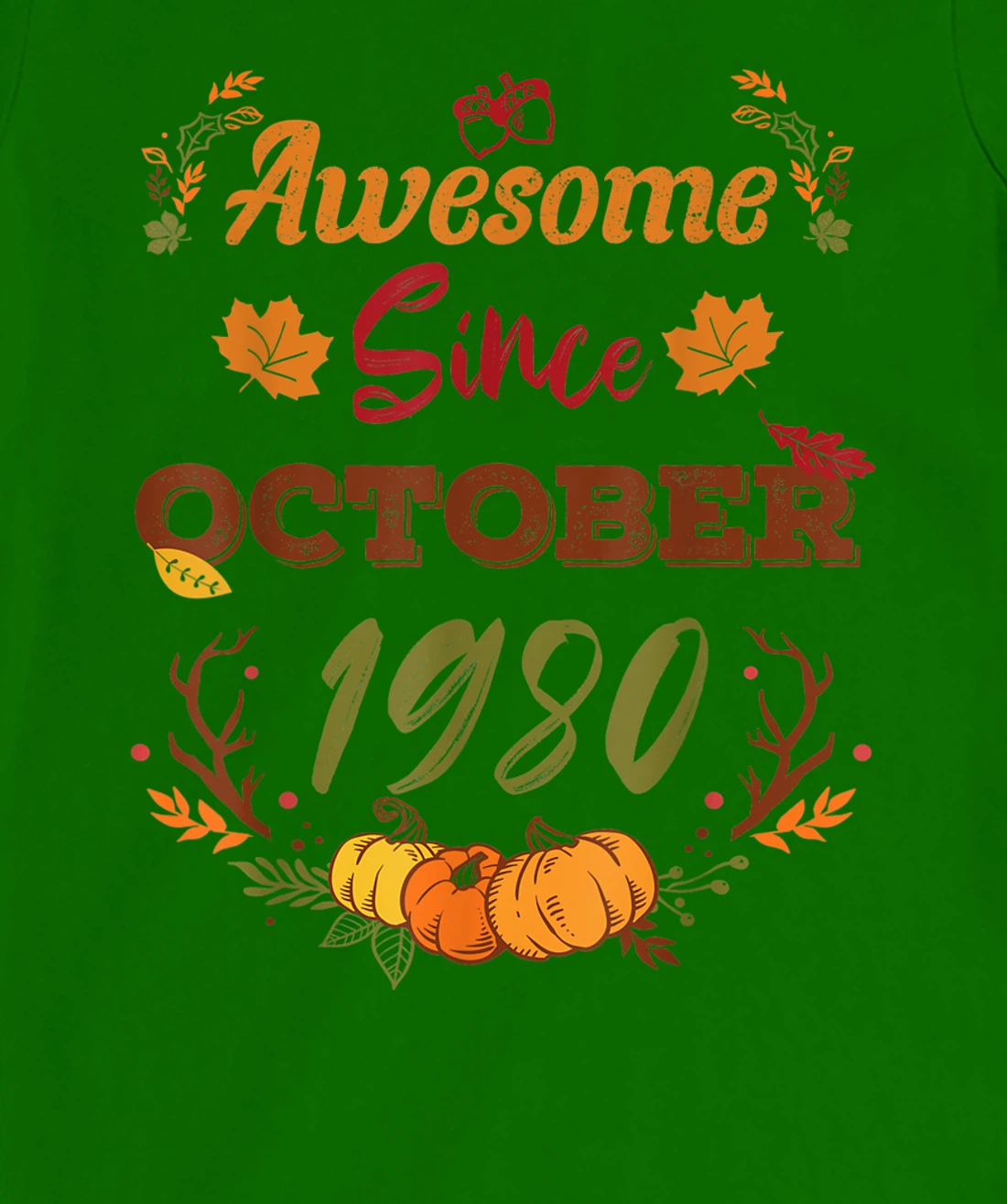 42 Years Old, Awesome Since October 1980 shirt, 42nd year T-Shirt, Women T-Shirt