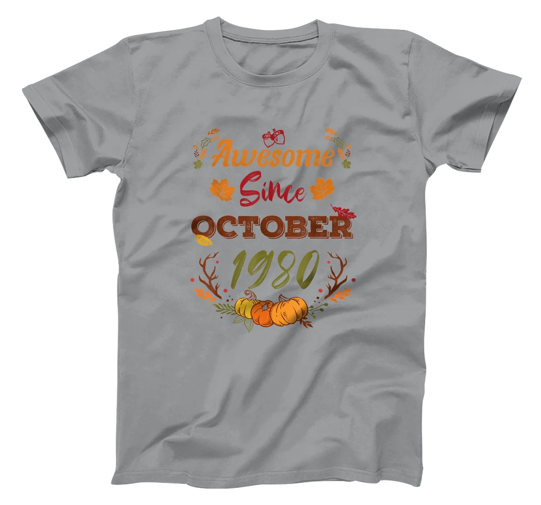 42 Years Old, Awesome Since October 1980 shirt, 42nd year T-Shirt, Women T-Shirt