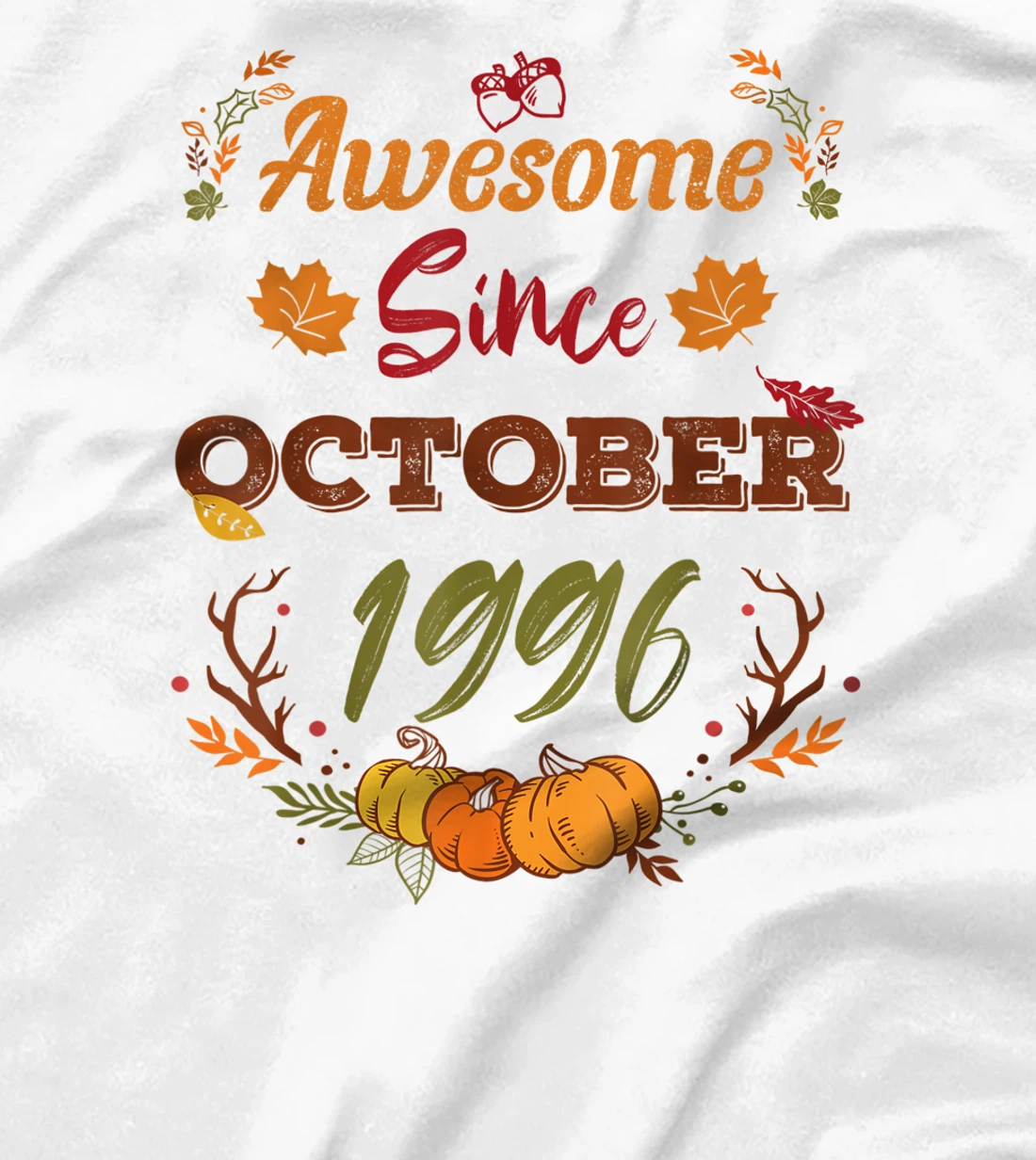 26 Years Old, Awesome Since October 1996 shirt, 26th year T-Shirt, Women T-Shirt
