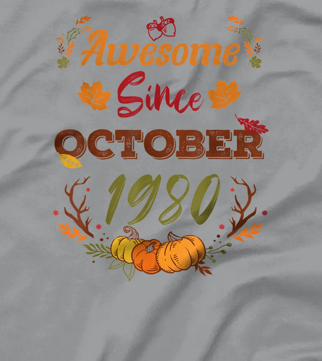 42 Years Old, Awesome Since October 1980 shirt, 42nd year T-Shirt, Women T-Shirt