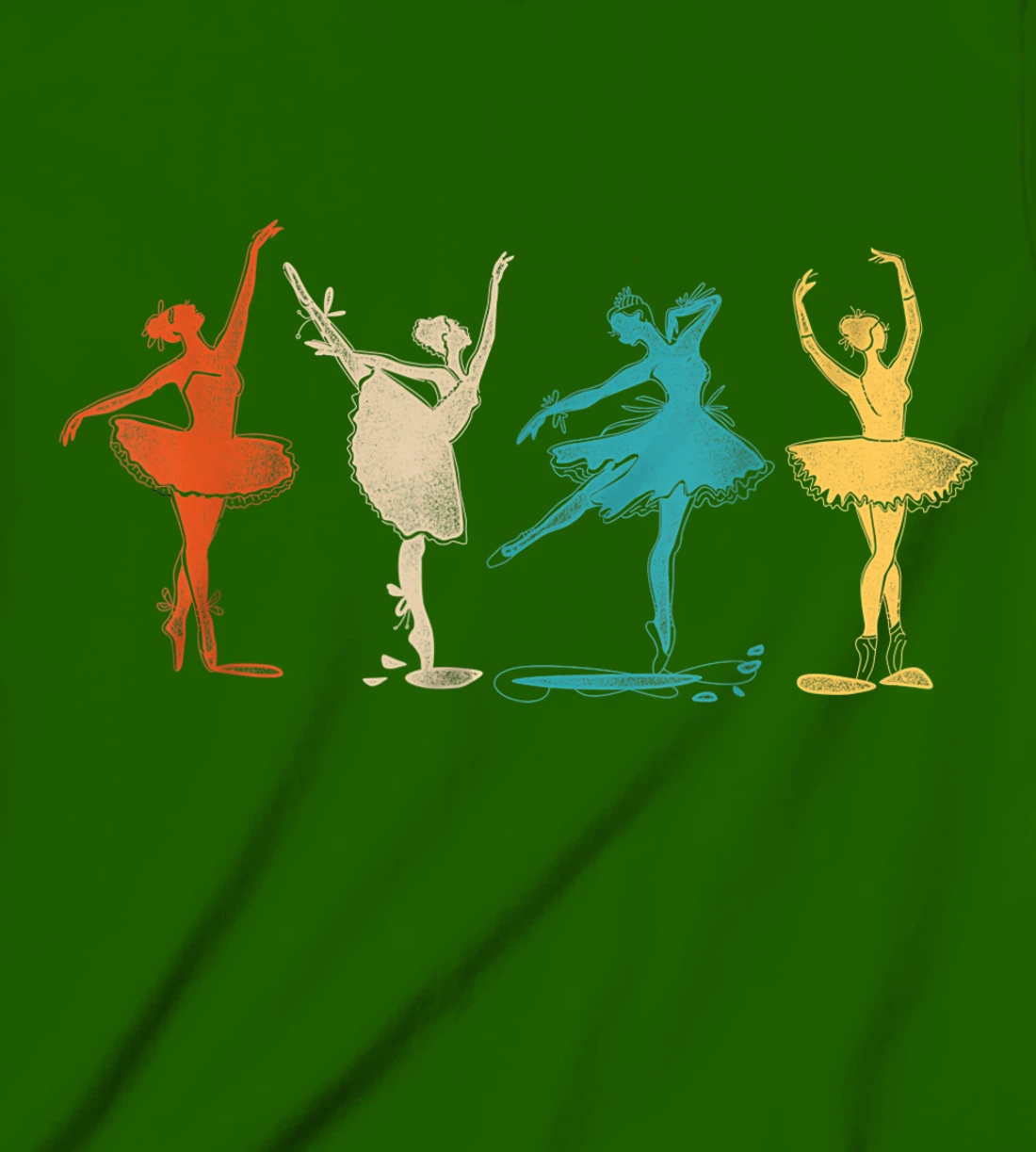 Ballet Dancer Dance Girl Ballerina Retro Vintage T-Shirt, Kid T-Shirt and Women T-Shirt