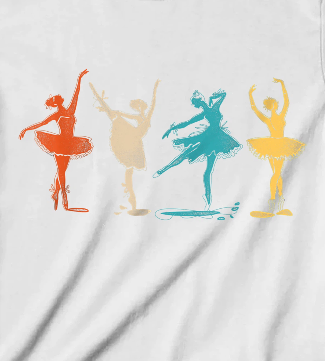 Ballet Dancer Dance Girl Ballerina Retro Vintage T-Shirt, Kid T-Shirt and Women T-Shirt