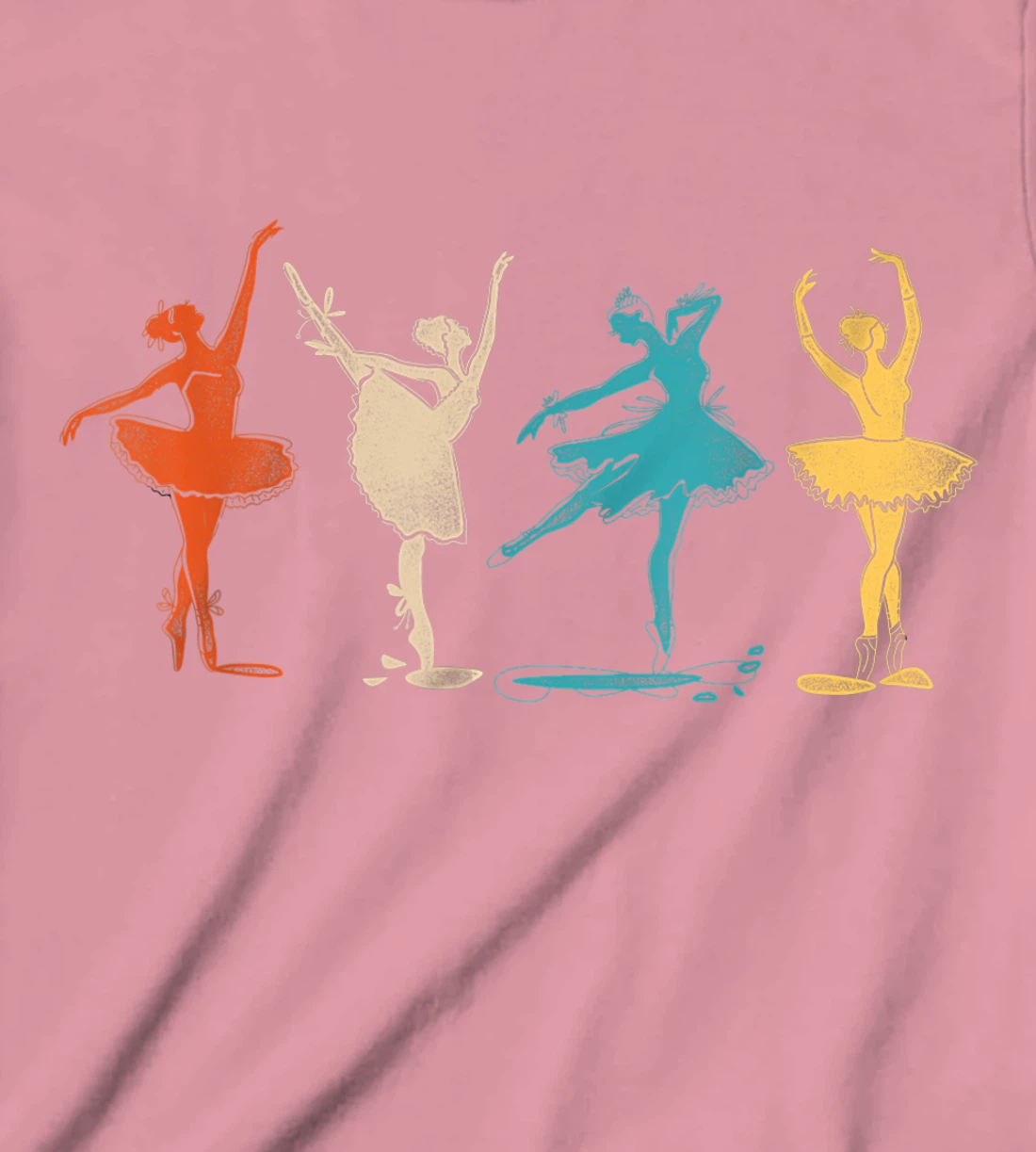 Ballet Dancer Dance Girl Ballerina Retro Vintage T-Shirt, Kid T-Shirt and Women T-Shirt