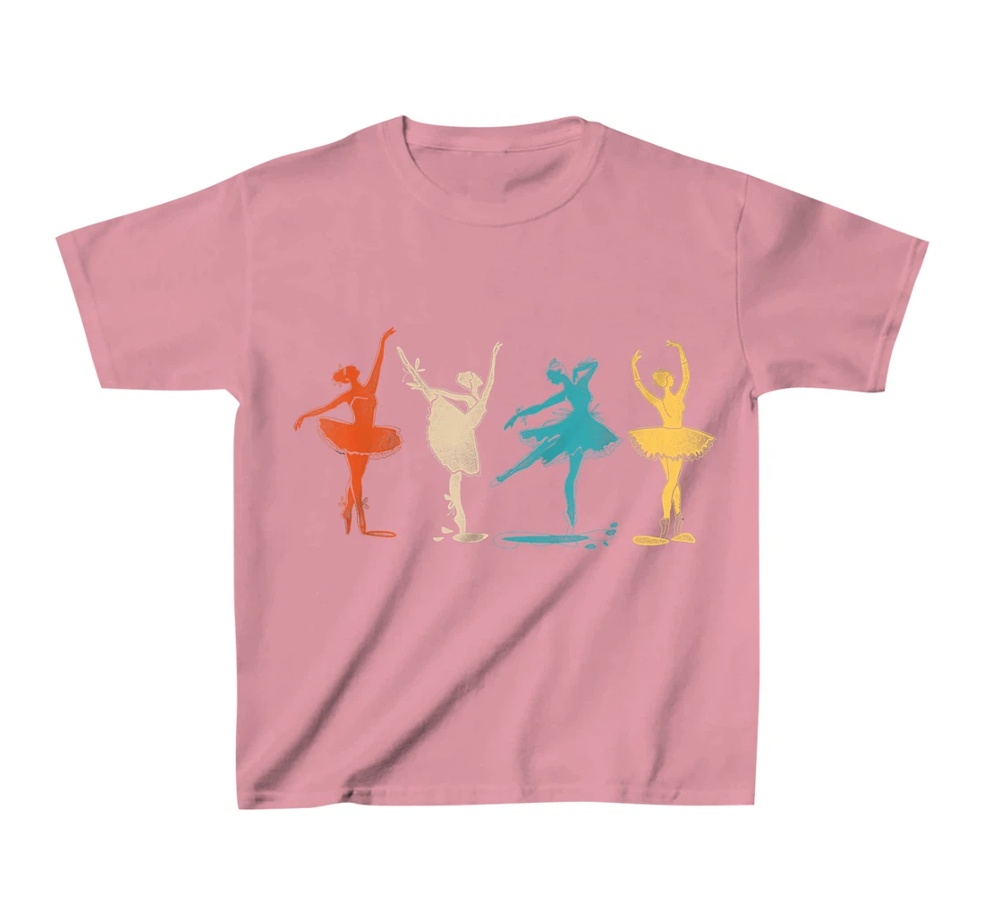 Ballet Dancer Dance Girl Ballerina Retro Vintage T-Shirt, Kid T-Shirt and Women T-Shirt