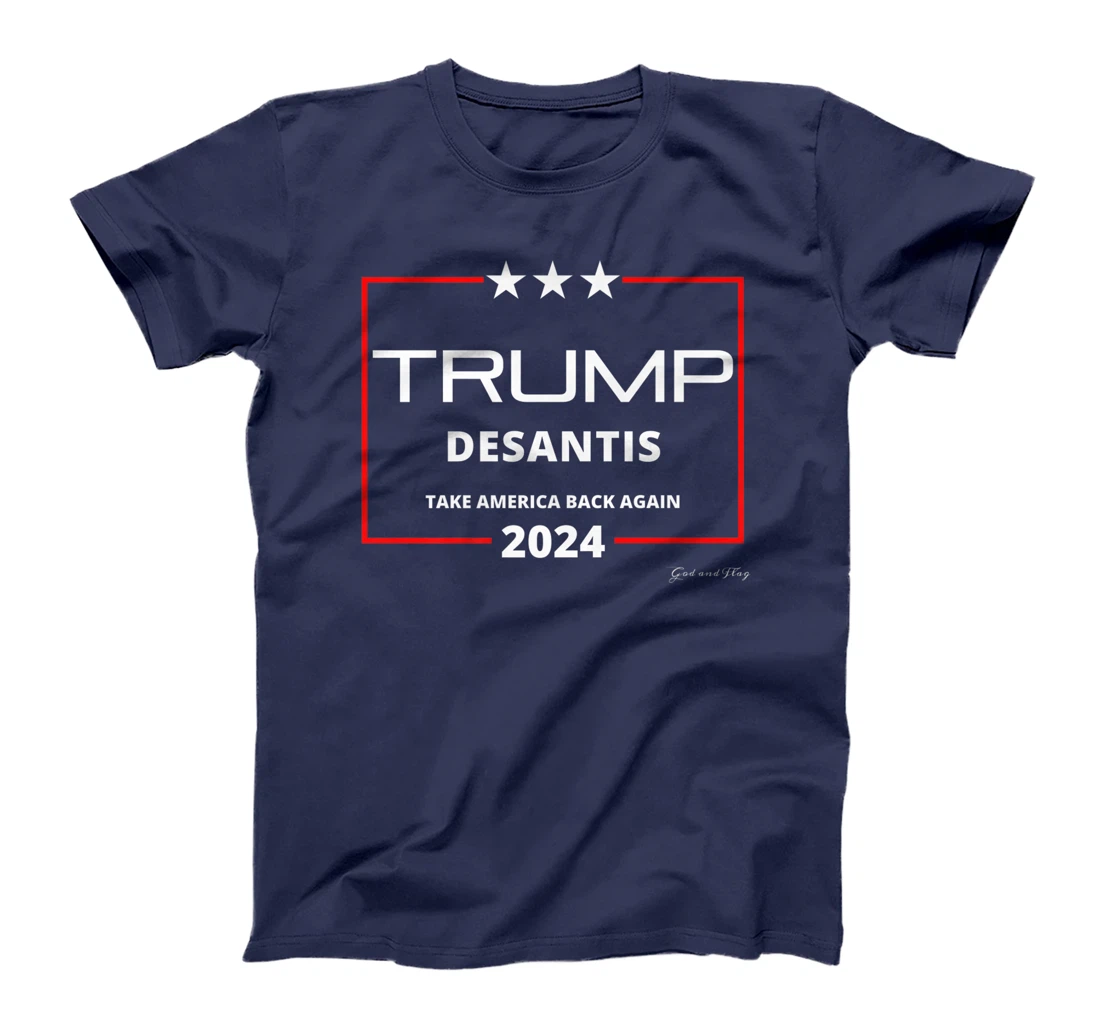 DONALD TRUMP RON DESANTIS 2024 TAKE AMERICA BACK AGAIN USA#1 Premium T-Shirt
