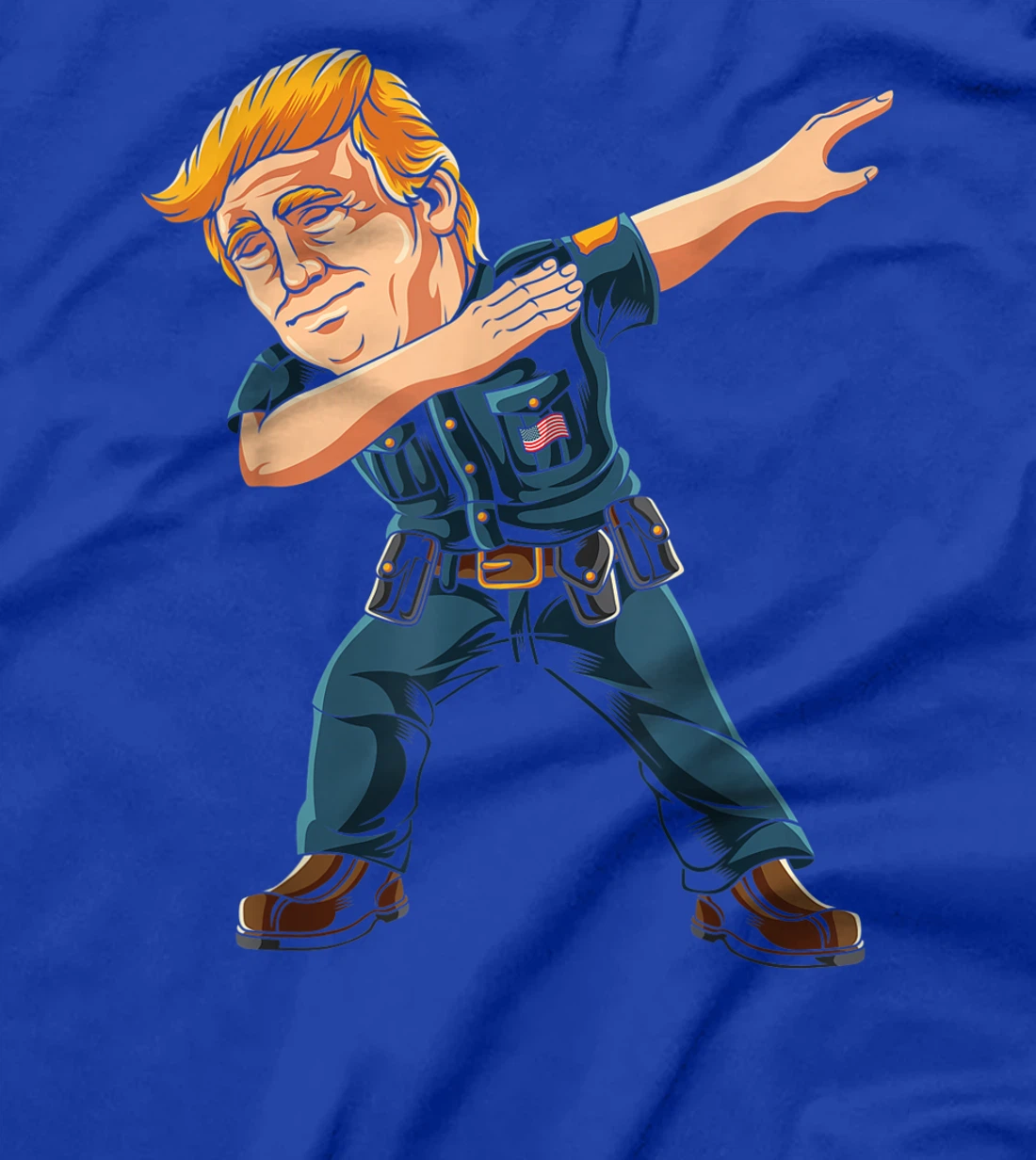 Dabbing Donald Trump Boys Kids Gift Police Officer Dab Trump T-Shirt