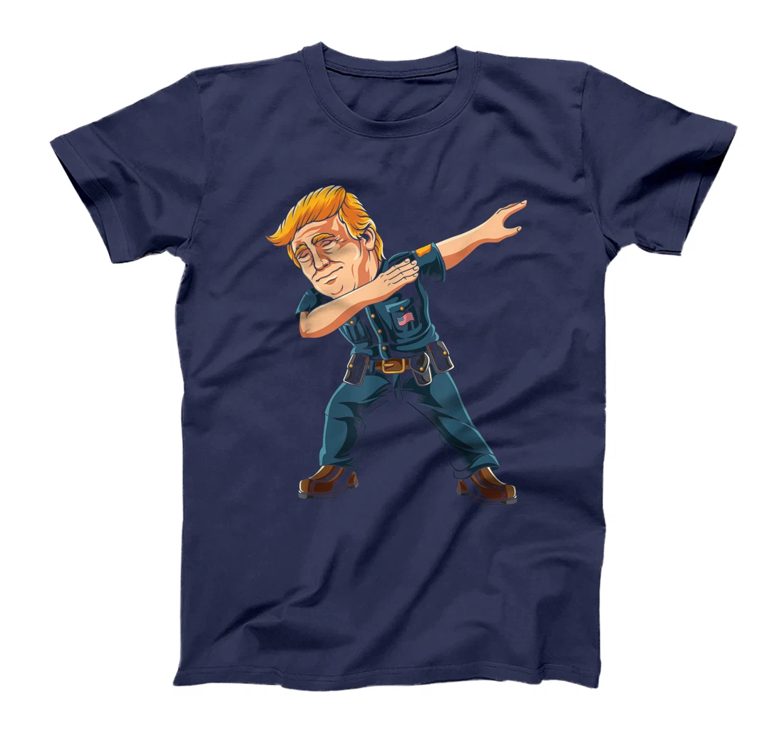 Dabbing Donald Trump Boys Kids Gift Police Officer Dab Trump T-Shirt