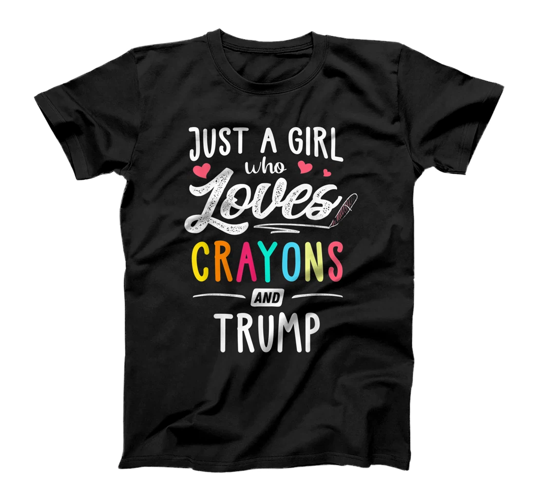 Just A Girl Who Loves Crayons And Trump Kids, Youth T-Shirt