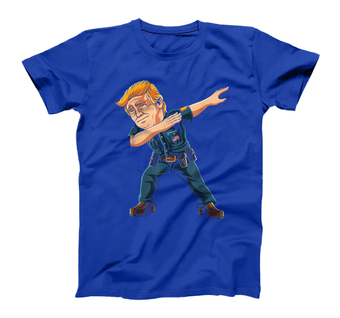 Dabbing Donald Trump Boys Kids Gift Police Officer Dab Trump T-Shirt