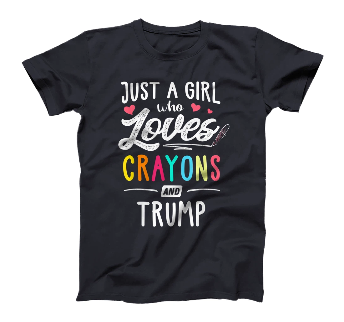 Just A Girl Who Loves Crayons And Trump Kids, Youth T-Shirt
