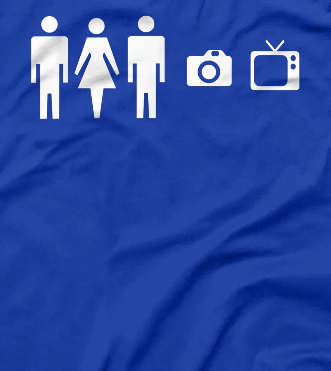 Person Women Man Camera TV Cognitive Test Anti Trump Biden T-Shirt