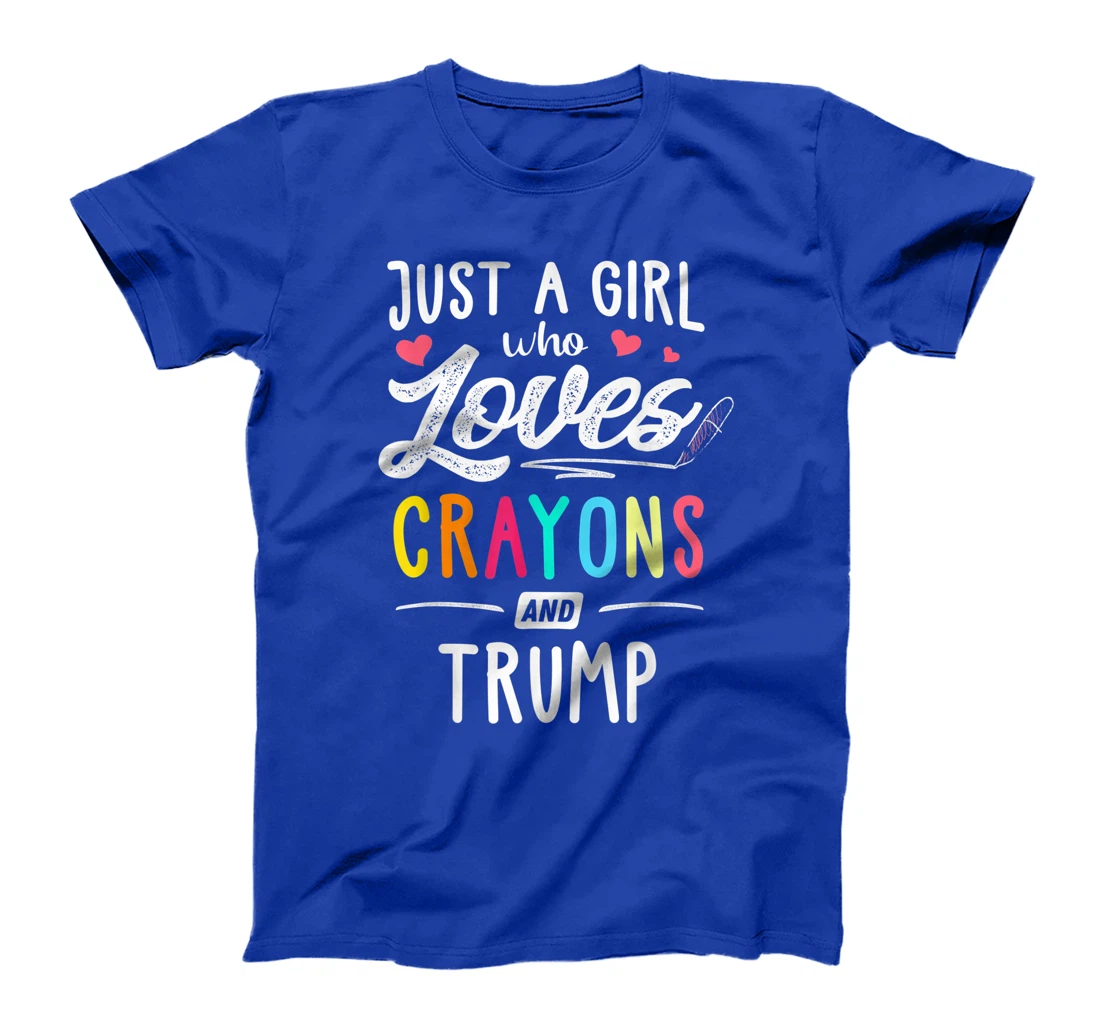 Just A Girl Who Loves Crayons And Trump Kids, Youth T-Shirt