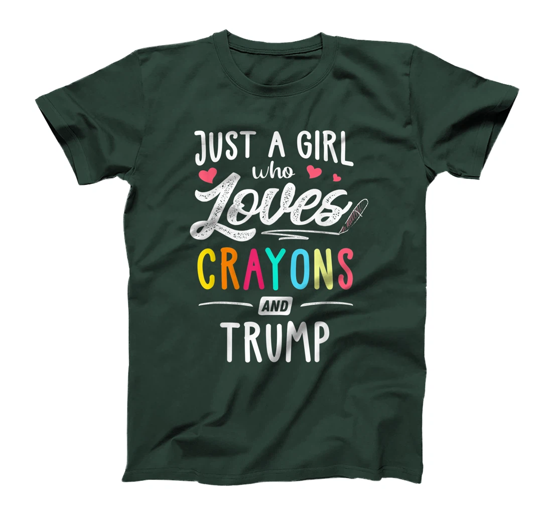 Just A Girl Who Loves Crayons And Trump Kids, Youth T-Shirt