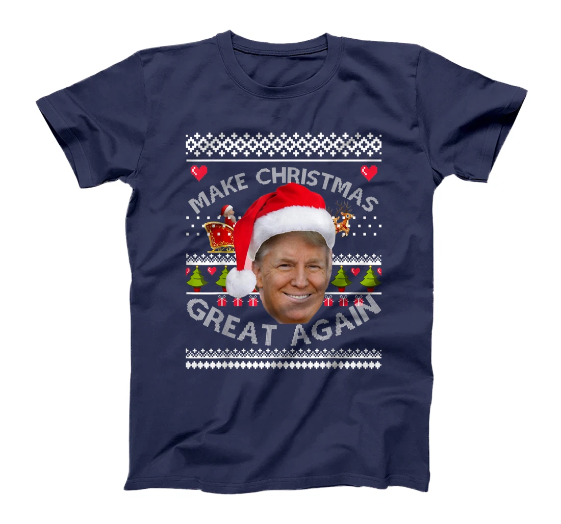 Funny Make Christmas Great Again Donald Trump Holiday Season T-Shirt