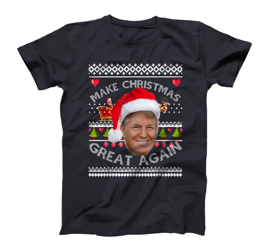 Funny Make Christmas Great Again Donald Trump Holiday Season T-Shirt