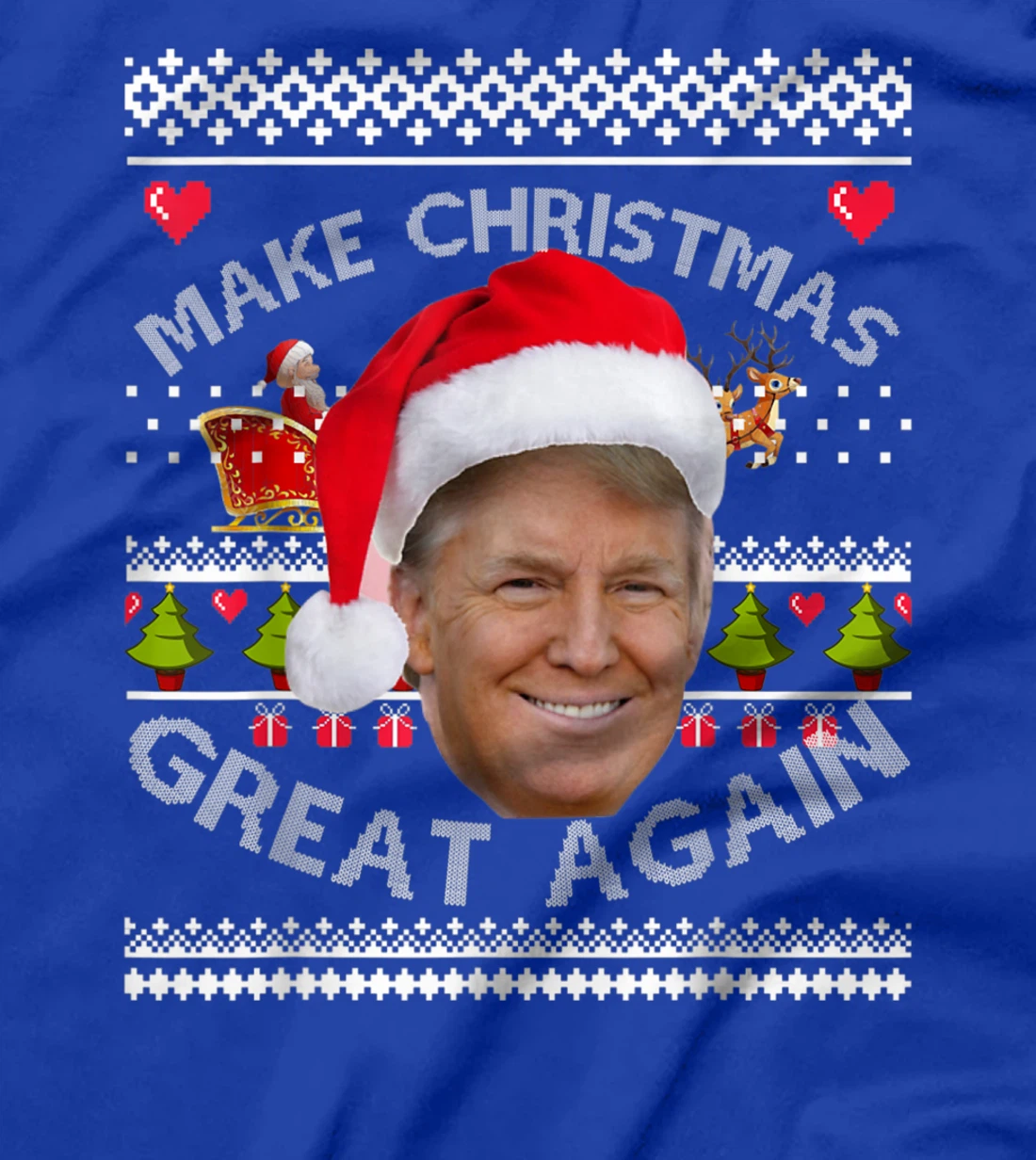 Funny Make Christmas Great Again Donald Trump Holiday Season T-Shirt