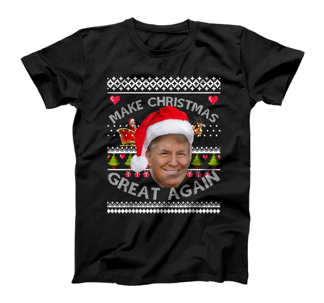 Funny Make Christmas Great Again Donald Trump Holiday Season T-Shirt