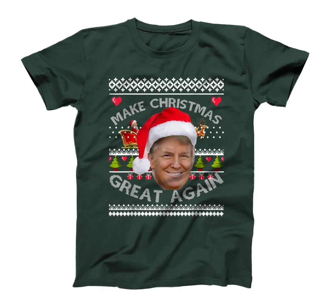 Funny Make Christmas Great Again Donald Trump Holiday Season T-Shirt