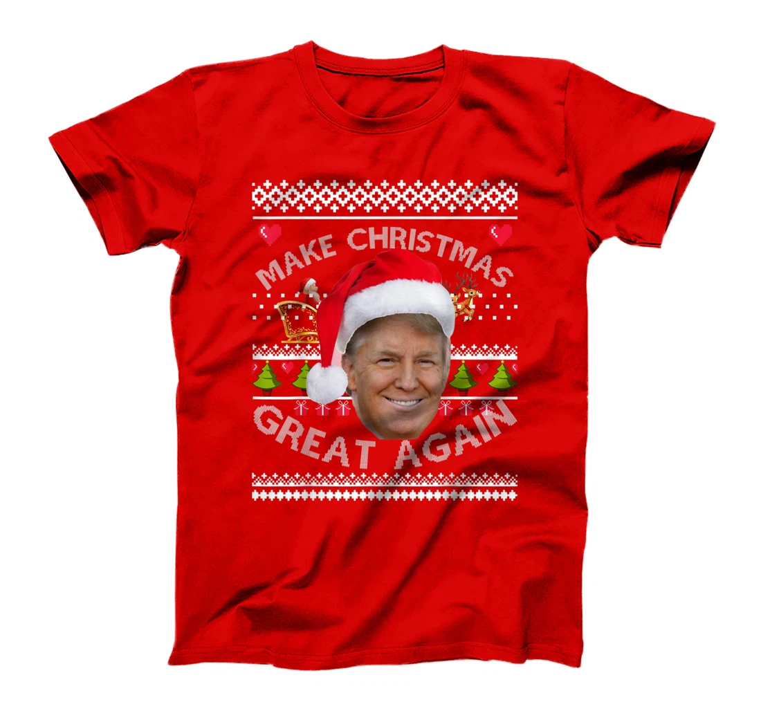 Funny Make Christmas Great Again Donald Trump Holiday Season T-Shirt