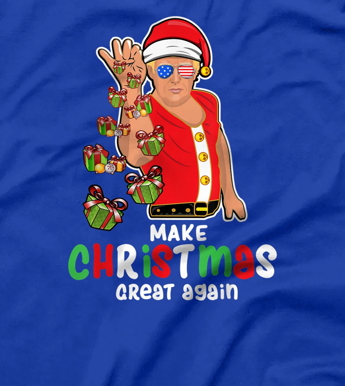 Funny Make Christmas Great Again Santa Trump Bae Xmas Gift T-Shirt