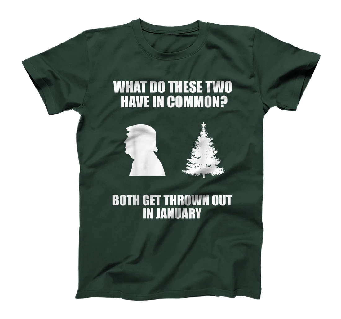 Funny Anti Trump Christmas Tree Xmas Shirt T-Shirt