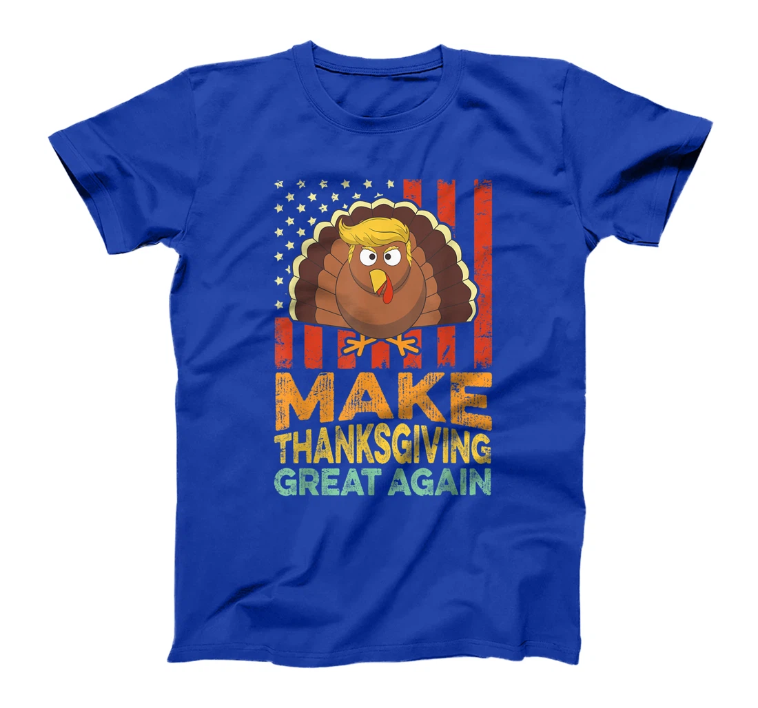 Make Thanksgiving Great Again Shirt Retro Turkey Trump T-Shirt