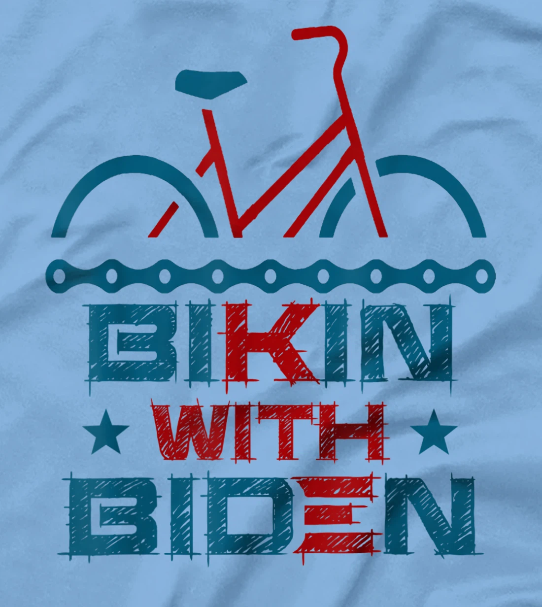 Biking With Biden Trump Can't Ride A Bike T-Shirt T-Shirt