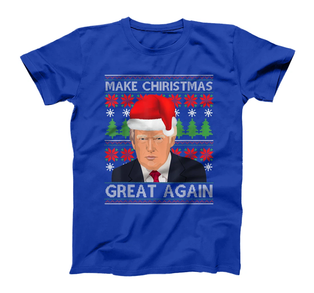 Make Christmas Great Again Trump Santa Hat Ugly Xmas Sweater T-Shirt