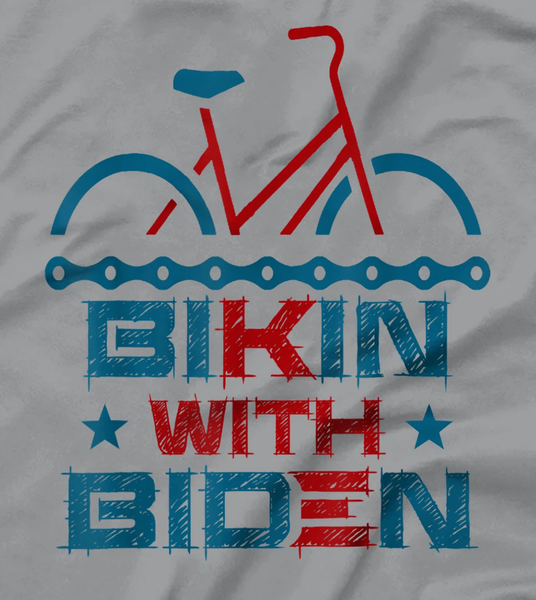 Biking With Biden Trump Can't Ride A Bike T-Shirt T-Shirt
