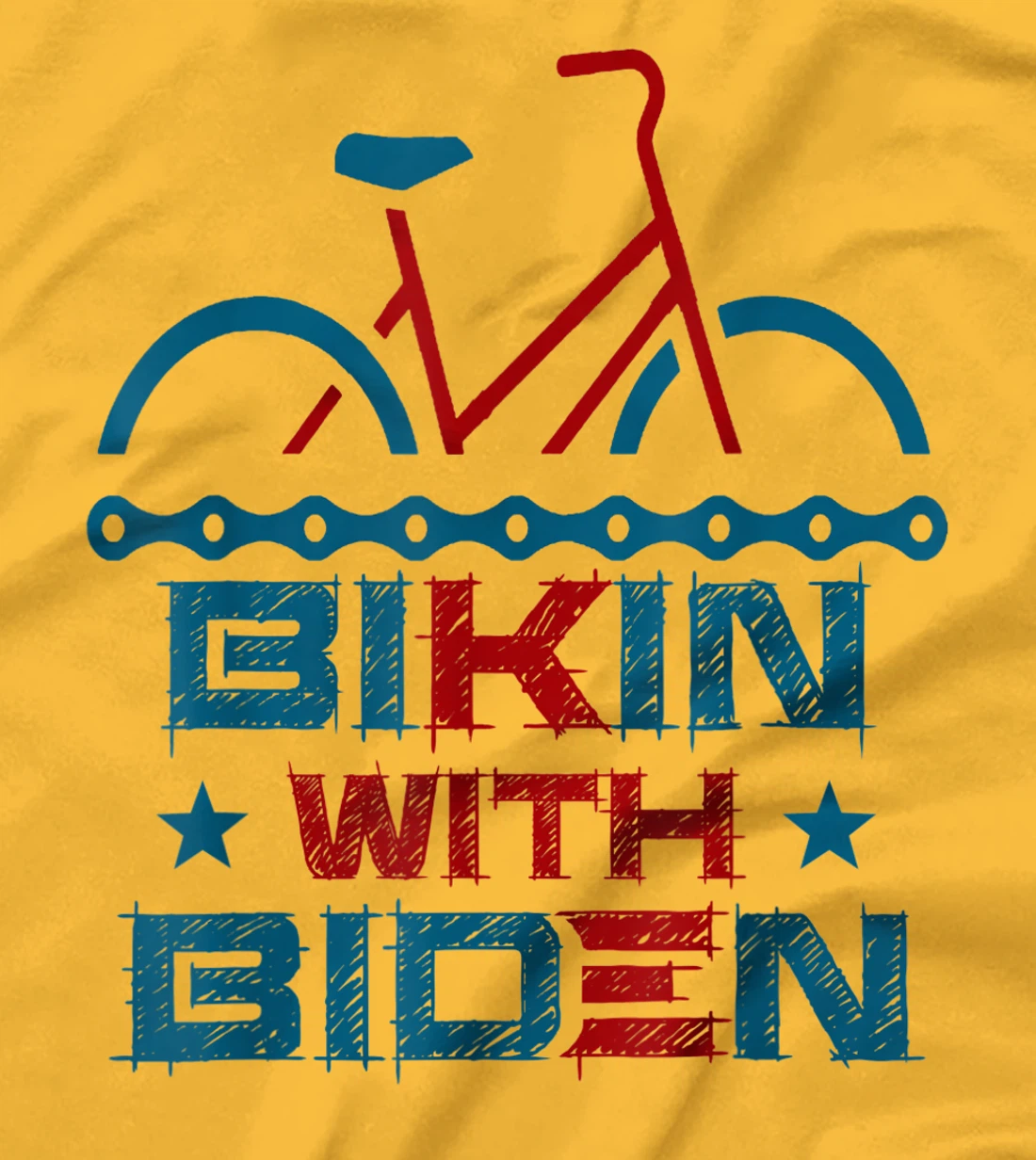 Biking With Biden Trump Can't Ride A Bike T-Shirt T-Shirt