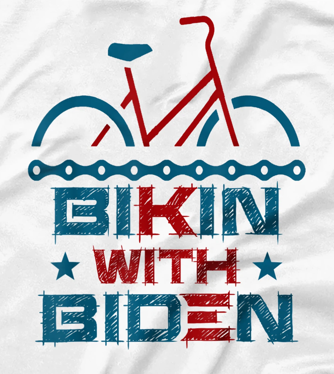 Biking With Biden Trump Can't Ride A Bike T-Shirt T-Shirt