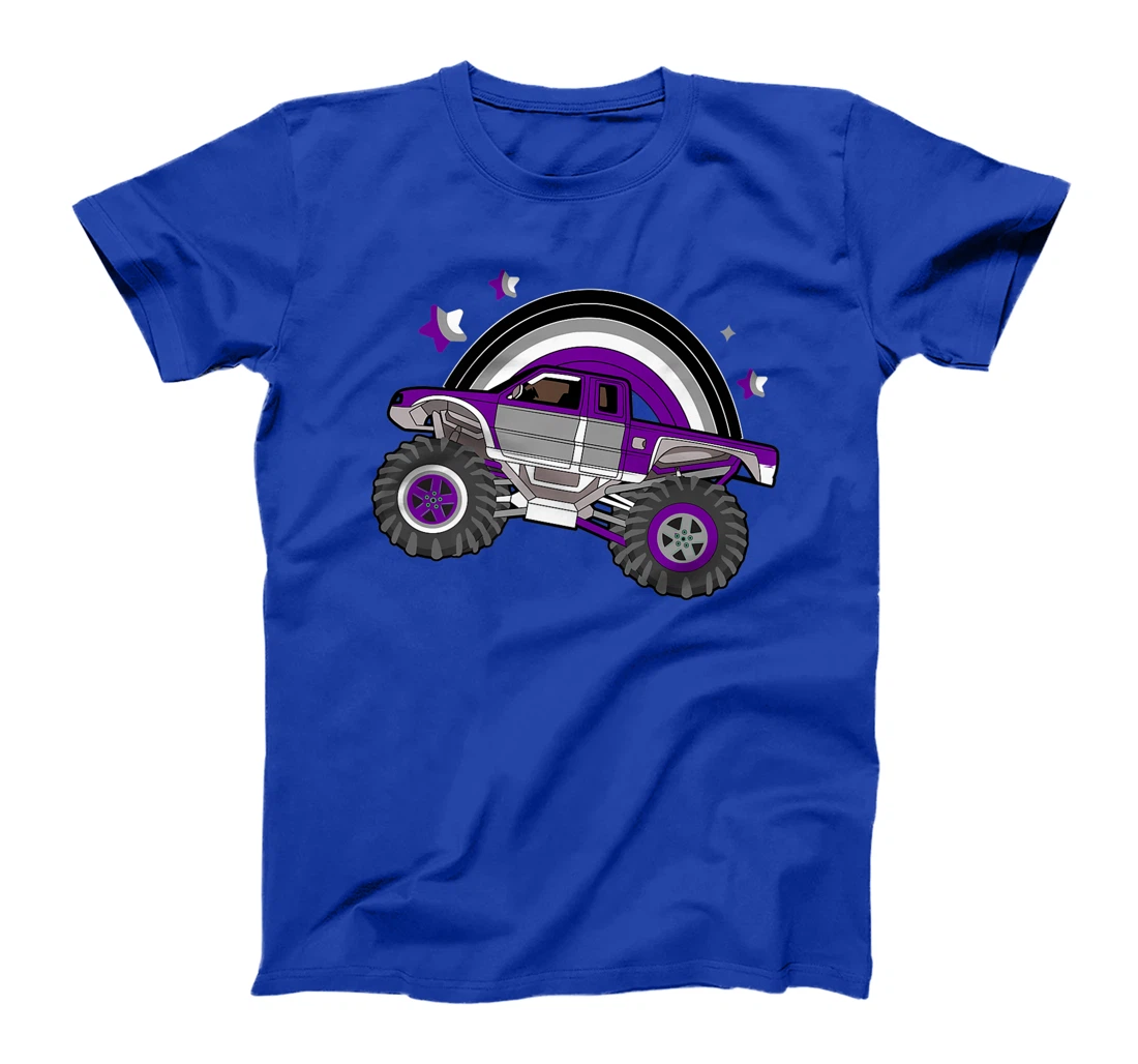 Asexual Pride Monster Truck LGBT-Q Cool Car Ace Flag Color T-Shirt, Women T-Shirt