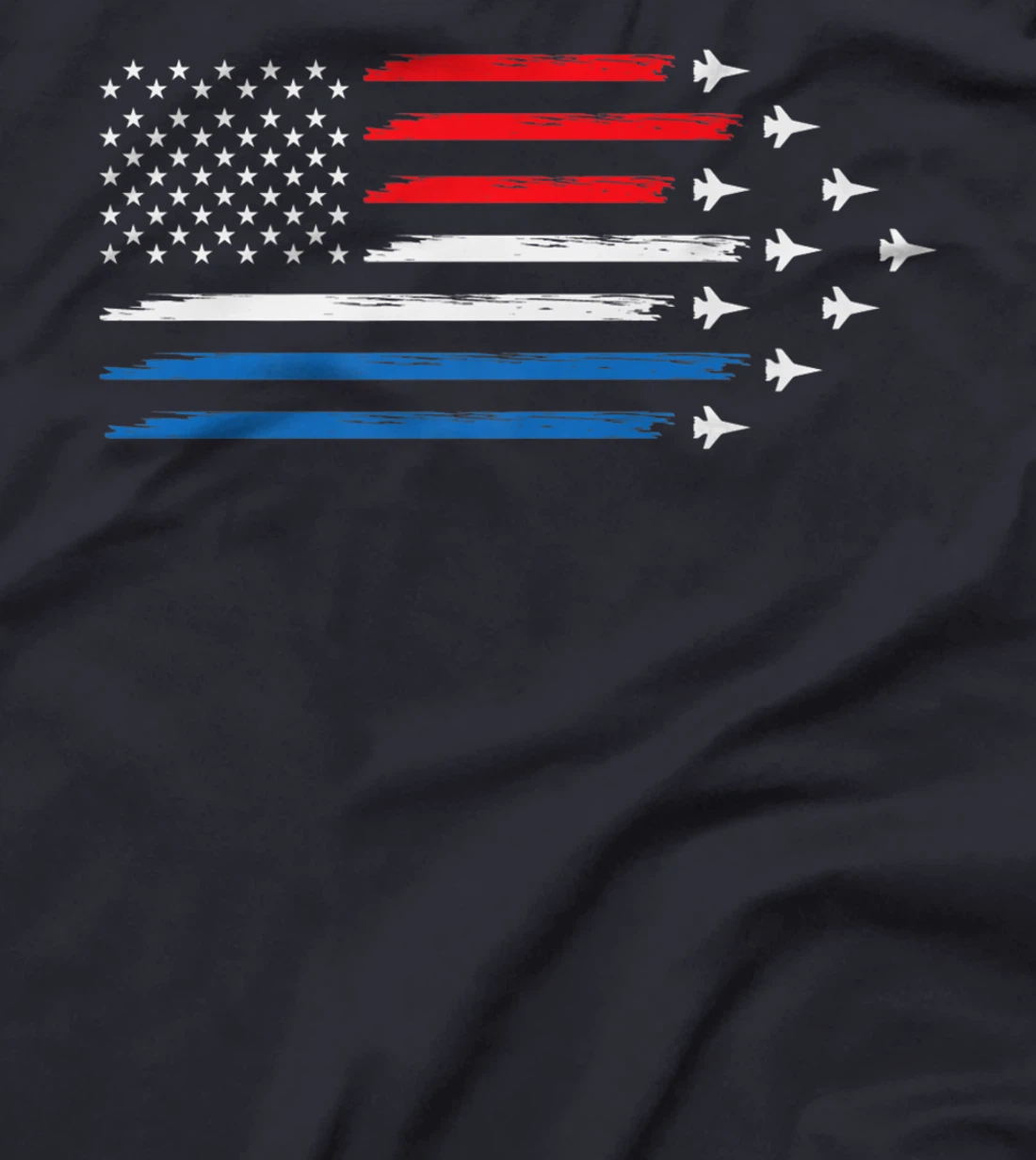 American Flag Veteran 4th of July Pilot T-Shirt, Women T-Shirt